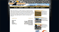 Desktop Screenshot of highcountrypaving.com