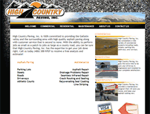 Tablet Screenshot of highcountrypaving.com